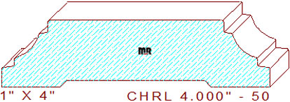 Chair Rail 4" - 50 Chair Rail 4" - 50