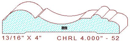 Chair Rail 4" - 52