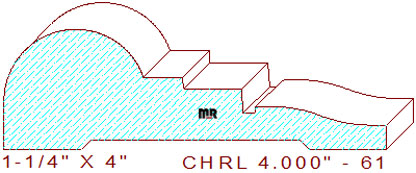 Chair Rail 4" - 61