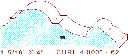 Chair Rail 4" - 62 Chair Rail 4" - 62