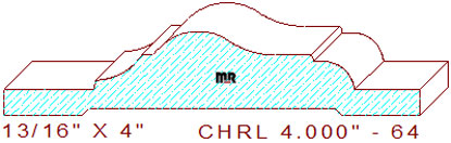 Chair Rail 4" - 64 Chair Rail 4" - 64