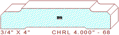 Chair Rail 4" - 68 Chair Rail 4" - 68