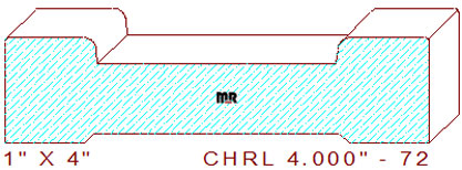 Chair Rail 4" - 72 Chair Rail 4" - 72