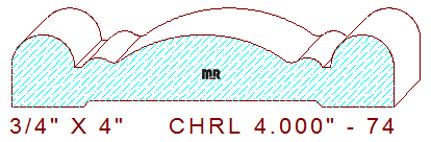 Chair Rail 4" - 74