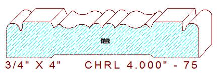 Chair Rail 4" - 75
