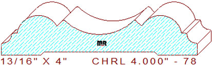 Chair Rail 4" - 78