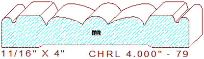 Chair Rail 4" - 79 Chair Rail 4" - 79