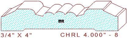 Chair Rail 4" - 8 Chair Rail 4" - 8