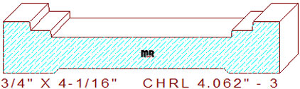 Chair Rail 4-1/16" - 3 Chair Rail 4-1/16" - 3