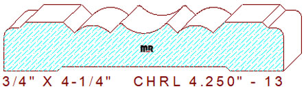 Chair Rail 4-1/4" - 13 Chair Rail 4-1/4" - 13