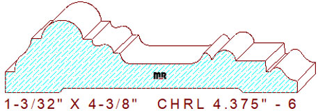 Chair Rail 4-3/8" - 6 Chair Rail 4-3/8" - 6
