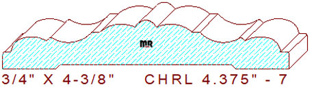 Chair Rail 4-3/8" - 7