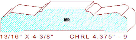 Chair Rail 4-3/8" - 9 Chair Rail 4-3/8" - 9