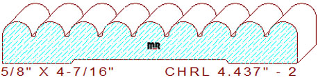Chair Rail 4-7/16" - 2 Chair Rail 4-7/16" - 2