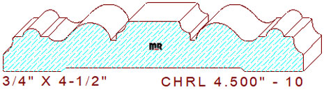 Chair Rail 4-1/2" - 10 Chair Rail 4-1/2" - 10