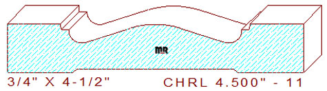 Chair Rail 4-1/2" - 11