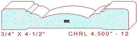 Chair Rail 4-1/2" - 12 Chair Rail 4-1/2" - 12