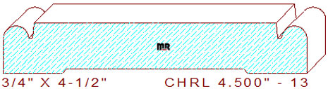 Chair Rail 4-1/2" - 13 Chair Rail 4-1/2" - 13