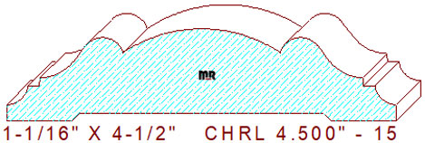 Chair Rail 4-1/2" - 15 Chair Rail 4-1/2" - 15