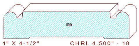Chair Rail 4-1/2" - 18