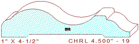 Chair Rail 4-1/2" - 19