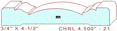 Chair Rail 4-1/2" - 21 Chair Rail 4-1/2" - 21