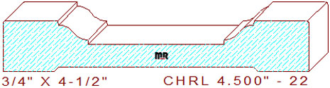 Chair Rail 4-1/2" - 22 Chair Rail 4-1/2" - 22