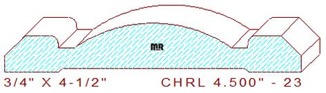 Chair Rail 4-1/2" - 23