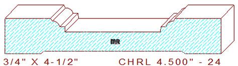 Chair Rail 4-1/2" - 24