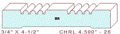 Chair Rail 4-1/2" - 26 Chair Rail 4-1/2" - 26