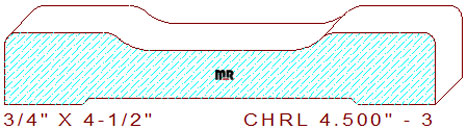 Chair Rail 4-1/2" - 3 Chair Rail 4-1/2" - 3