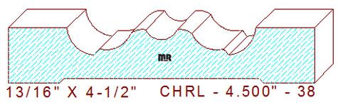 Chair Rail 4-1/2" - 38 Chair Rail 4-1/2" - 38