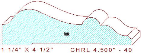 Chair Rail 4-1/2" - 40