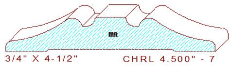 Chair Rail 4-1/2" - 7
