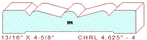 Chair Rail 4-5/8" - 4 Chair Rail 4-5/8" - 4