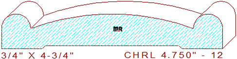 Chair Rail 4-3/4" - 12 Chair Rail 4-3/4" - 12