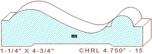 Chair Rail 4-3/4" - 15 Chair Rail 4-3/4" - 15