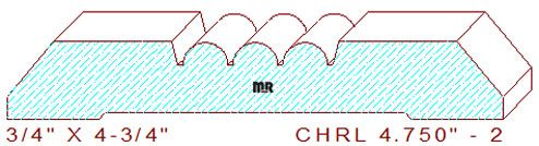 Chair Rail 4-3/4" - 2 Chair Rail 4-3/4" - 2