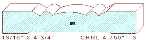 Chair Rail 4-3/4" - 3 Chair Rail 4-3/4" - 3