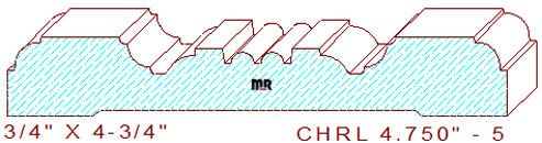 Chair Rail 4-3/4" - 5 Chair Rail 4-3/4" - 5