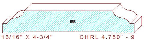 Chair Rail 4-3/4" - 9 Chair Rail 4-3/4" - 9