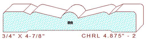 Chair Rail 4-7/8" - 2 Chair Rail 4-7/8" - 2