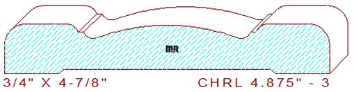 Chair Rail 4-7/8" - 3 Chair Rail 4-7/8" - 3