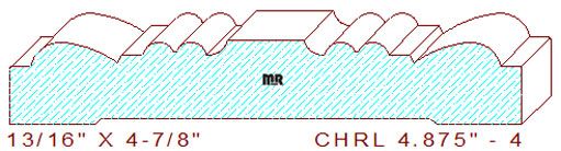 Chair Rail 4-7/8" - 4 Chair Rail 4-7/8" - 4