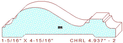 Chair Rail 4-15/16" - 2 Chair Rail 4-15/16" - 2