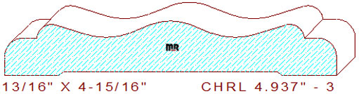 Chair Rail 4-15/16" - 3 Chair Rail 4-15/16" - 3