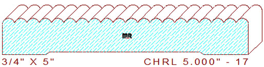 Chair Rail 5" - 17