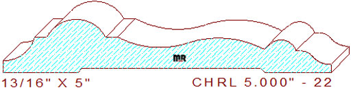 Chair Rail 5" - 22