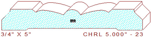 Chair Rail 5" - 23 Chair Rail 5" - 23