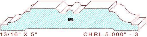 Chair Rail 5" - 3 Chair Rail 5" - 3